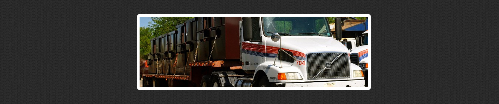 White Astro Waste Truck